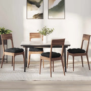 Cuscini per Seduta 4 pcs Nero 40 x 40 x 12 cm Tessuto 42015062