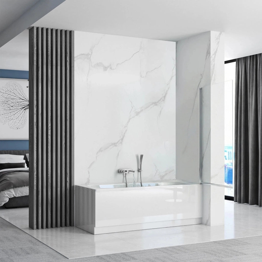 Schermo Vasca Mobile Rea Lagos 70 Chrome