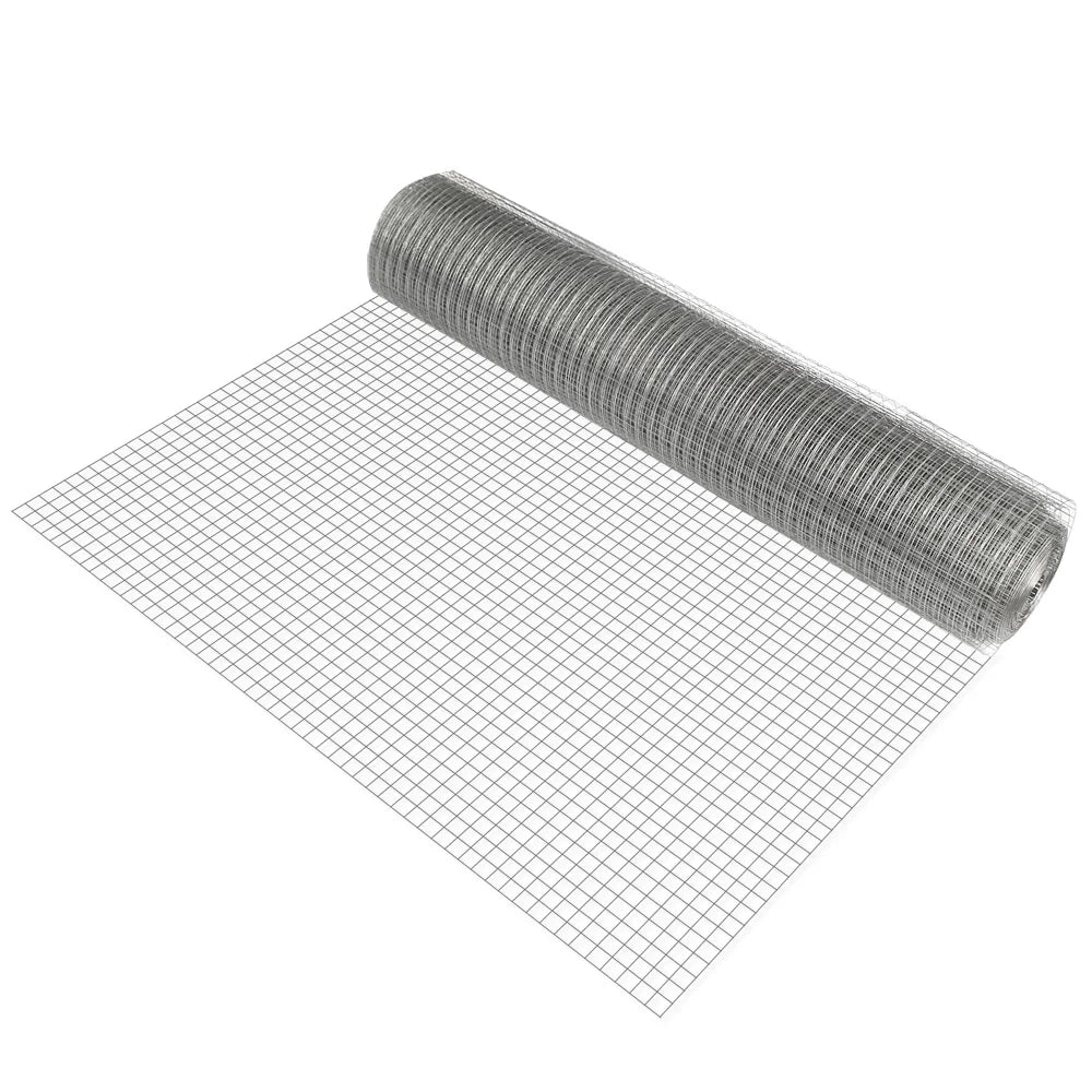 Rete metallica zincata 100 cm x 25 m grigia 1 rotolo 03_0007157