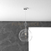 SOSP. CROMO 1 LUCE GRANDE TRASPARENTE 1155CR-SG-TR