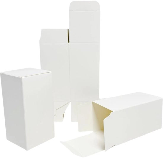 Cartone decorativo da 50 pezzi - Dozzina rettangolare - Dozzina decorativa con coperchio - Facile da assemblare - 100% riciclabile - Carattere rustico accattivante