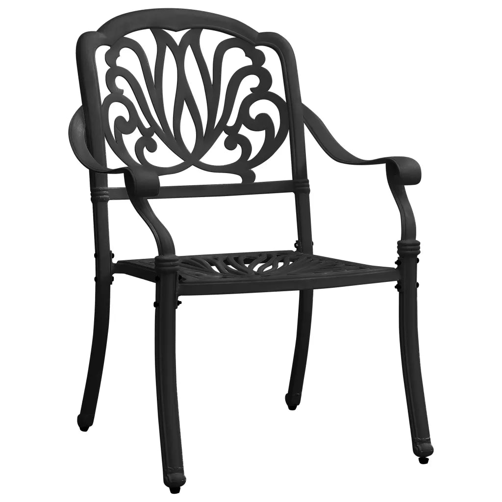 Set da Bistrot 3 pz in Alluminio Pressofuso Nero 3070575