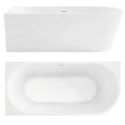Vasca Bagno Sydney Bellanto Sinistra 150cm Copritappo nero