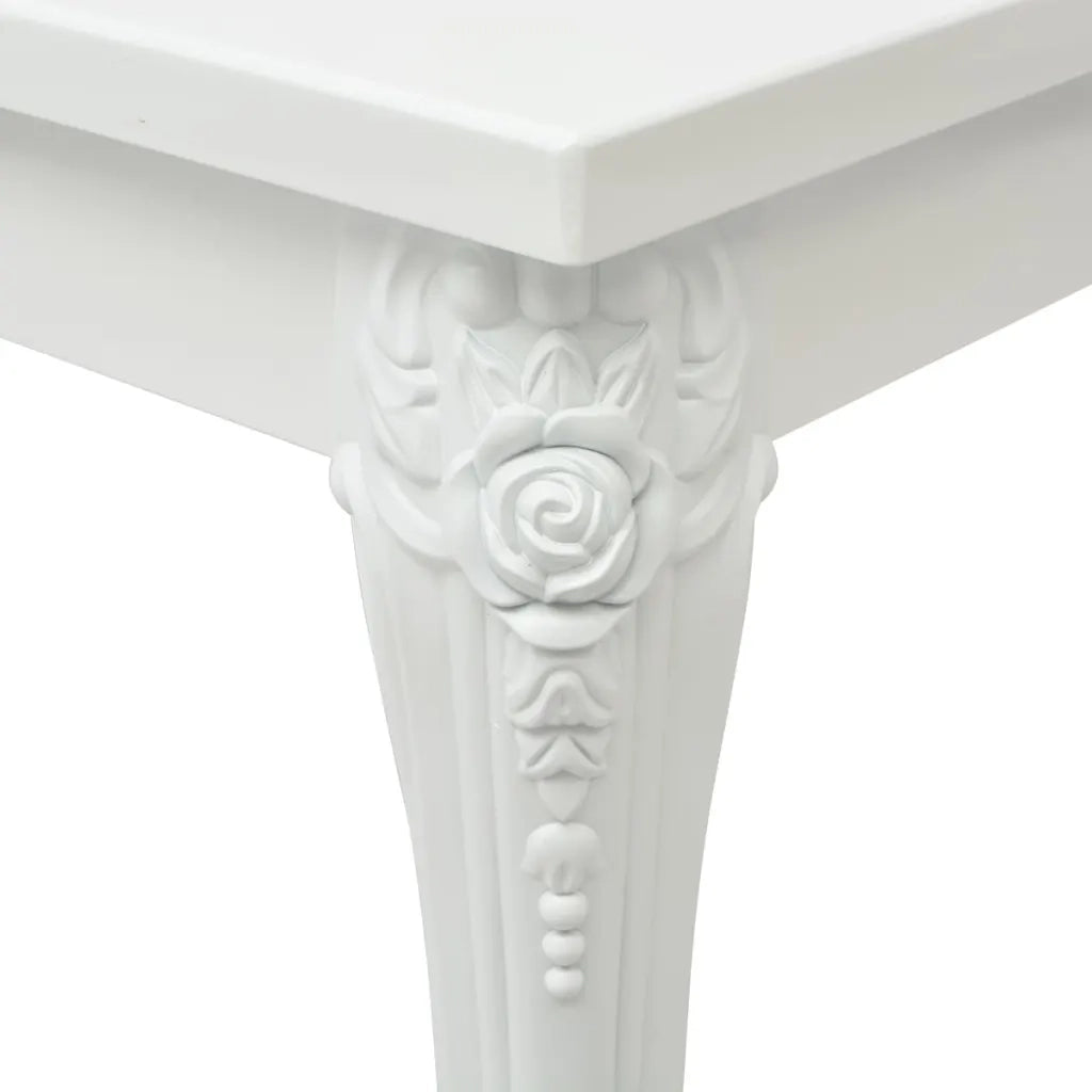 Tavolino da Salotto 115x65x42 cm Bianco Lucido 243381