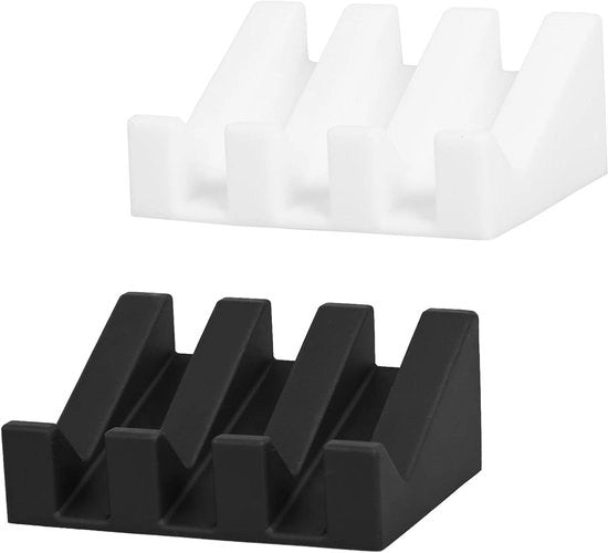 Sistema di risciacquo per bagno, cucina e lavabo con design bianco e nero.