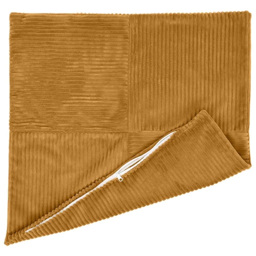 Federa 2 pcs ALMELO Giallo 80 x 80 cm corduroy 915699