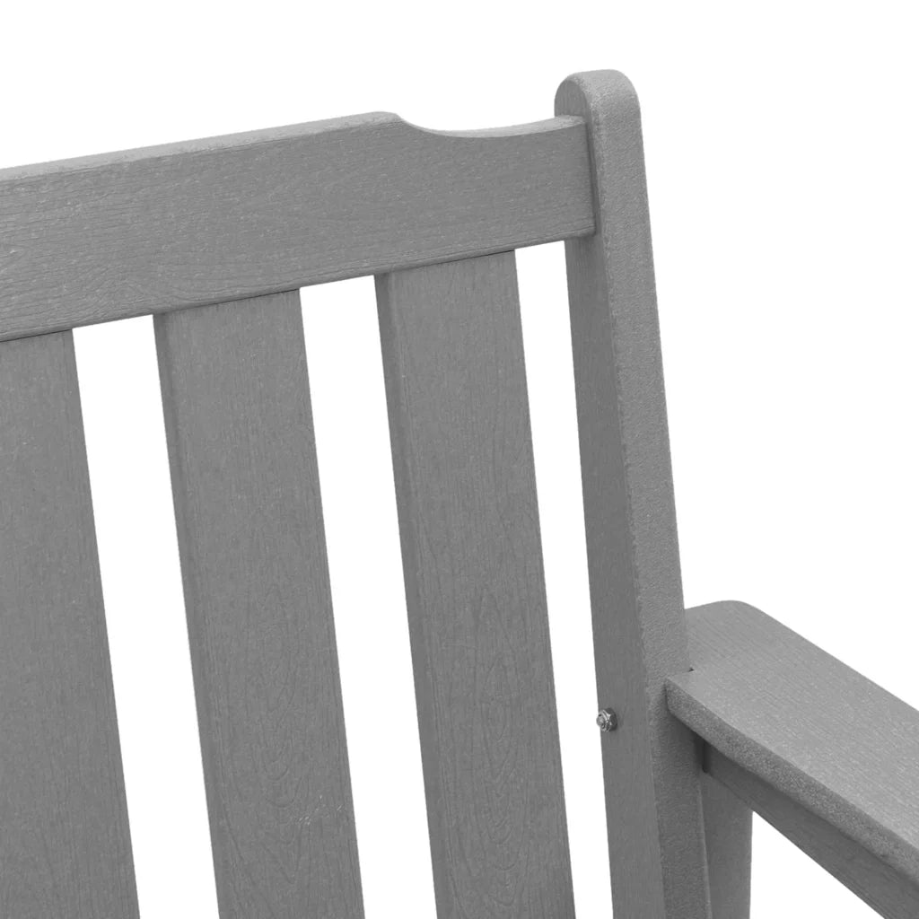 Panchina da giardino Grigio chiaro 120 x 59 x 88 cm HDPE 42006603