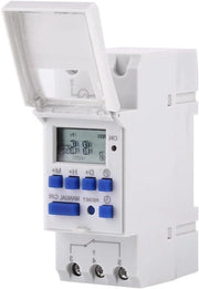 Timer LCD programmabile digitale - programmazione quotidiana/settimanale - timer programmabile - rail DIN - AC 220V.
