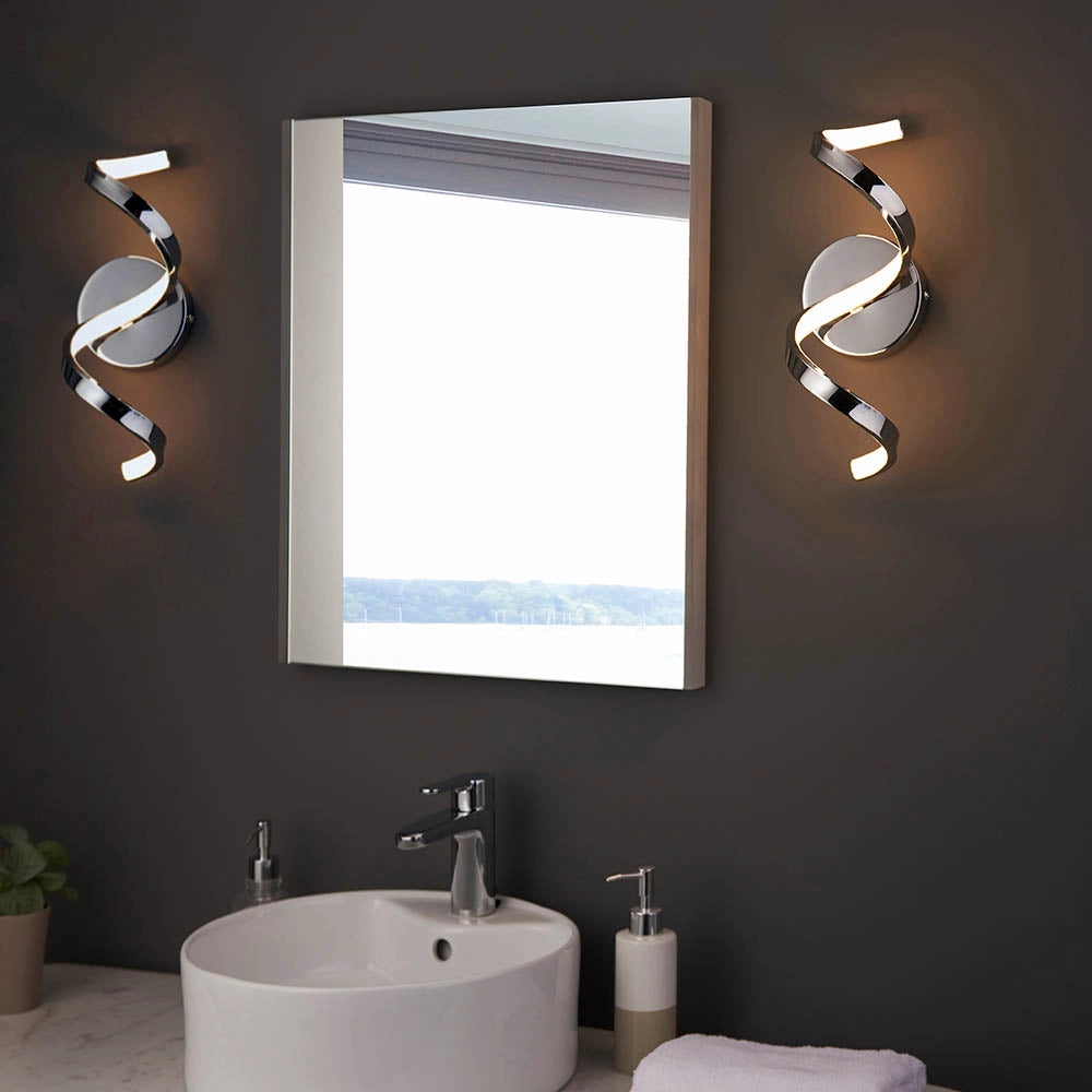 Applique bagno moderna cromo LED 12W IP44 Astral Endon