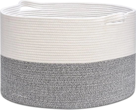Mega Contenitore di Tessuto in Cotone 55 cm – Ideale per Giochi, Abbigliamento e Altro