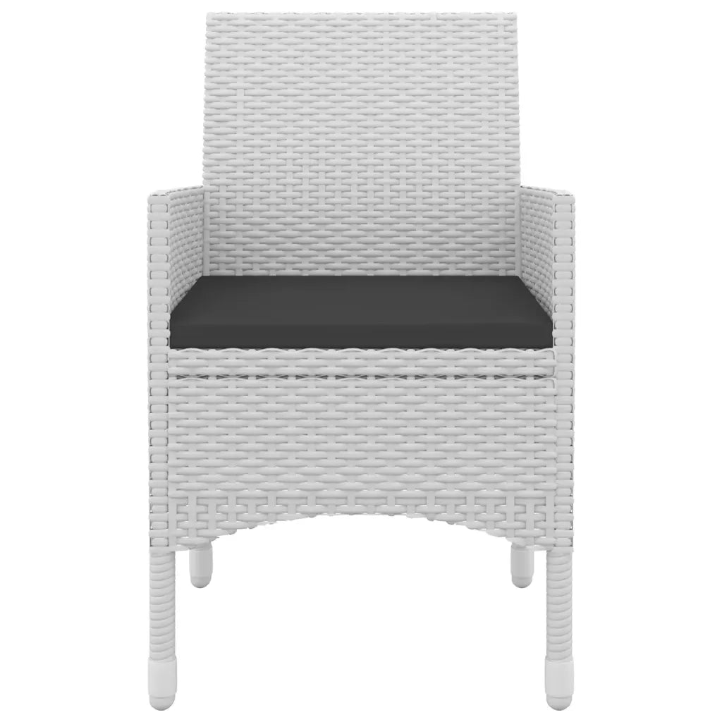 Set da Pranzo da Giardino e Cuscini 9 pz in Polyrattan e Vetro 3099702