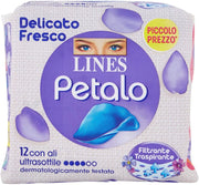 LINES PETALO BLU ASSORBENTI CON ALI ESSENZA FLOREALE 12PZ