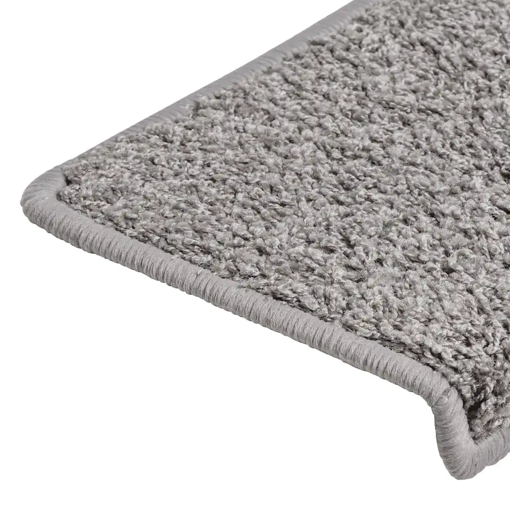 Tappetini per scale 30 pz | Gradini per Scale 65x21x4 cm Grigio Bordo rettangolare