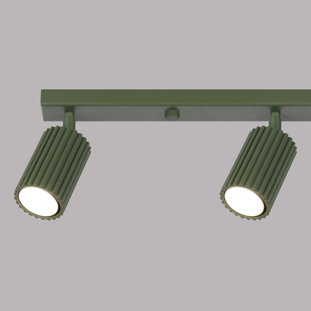 Lampada da soffitto KARBON 4L verde oliva