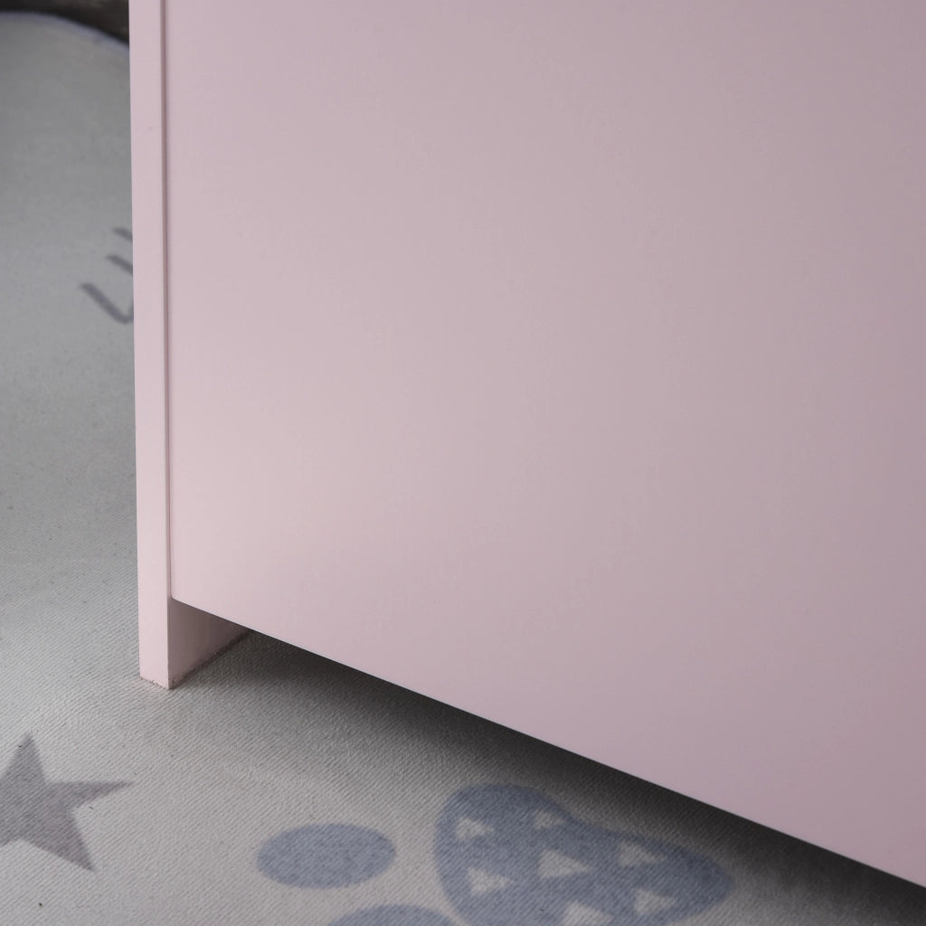 Casetta per Bambini con Cassetti ¨C Zephmum ¨C MDF Rosa 60x40x48 cm