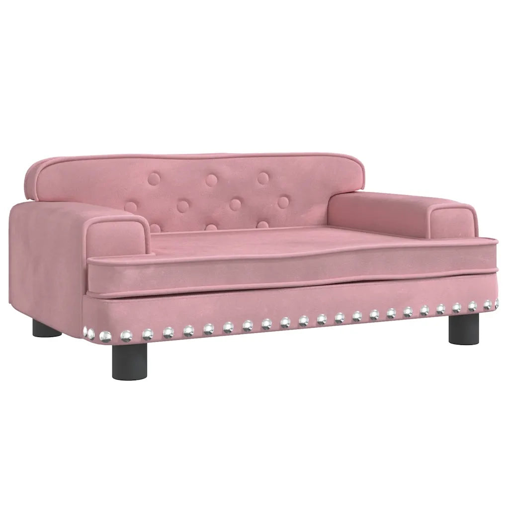 Lettino per Cani Rosa 70x45x30 cm in Vellutocod mxl 119164