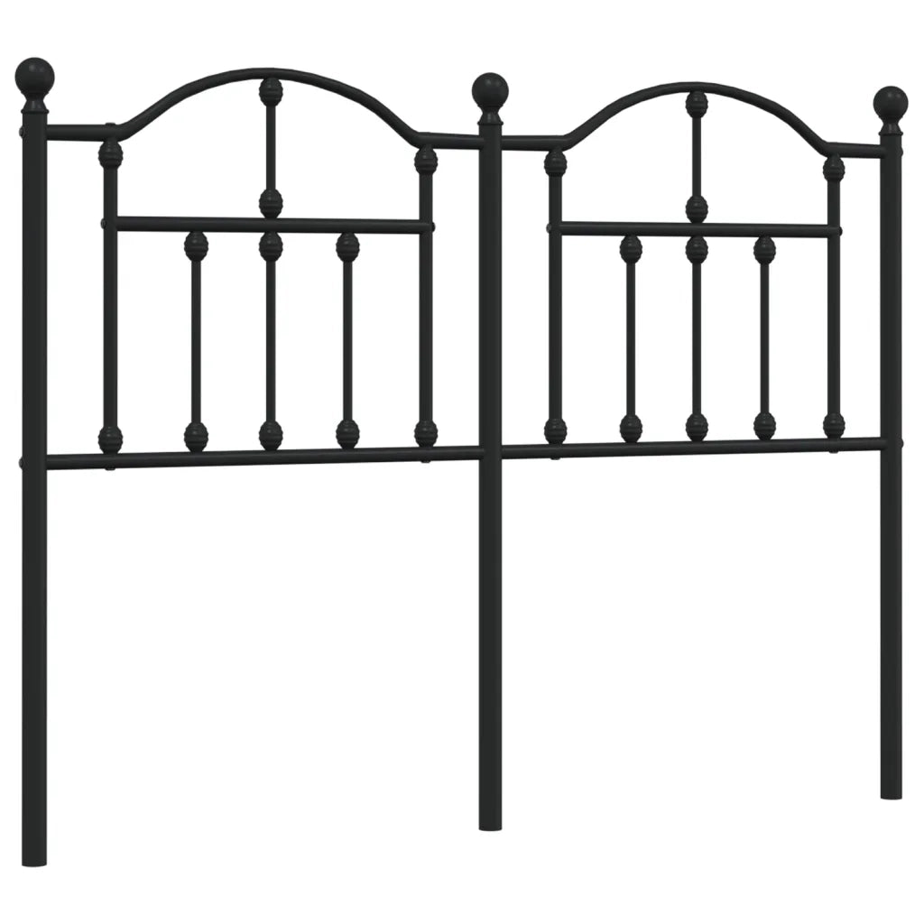 Testiera-Testata del letto in Metallo Nero 120 cm