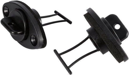 Houder per cuffie universale - Systema di supporto per cuffie - Nero - Supporto spaziale per cuffie - Montaggio a muro per cuffie stereo - Adatto a tutti i marchi - Per uso domestico o ufficio - Supporto per cuffie standard.