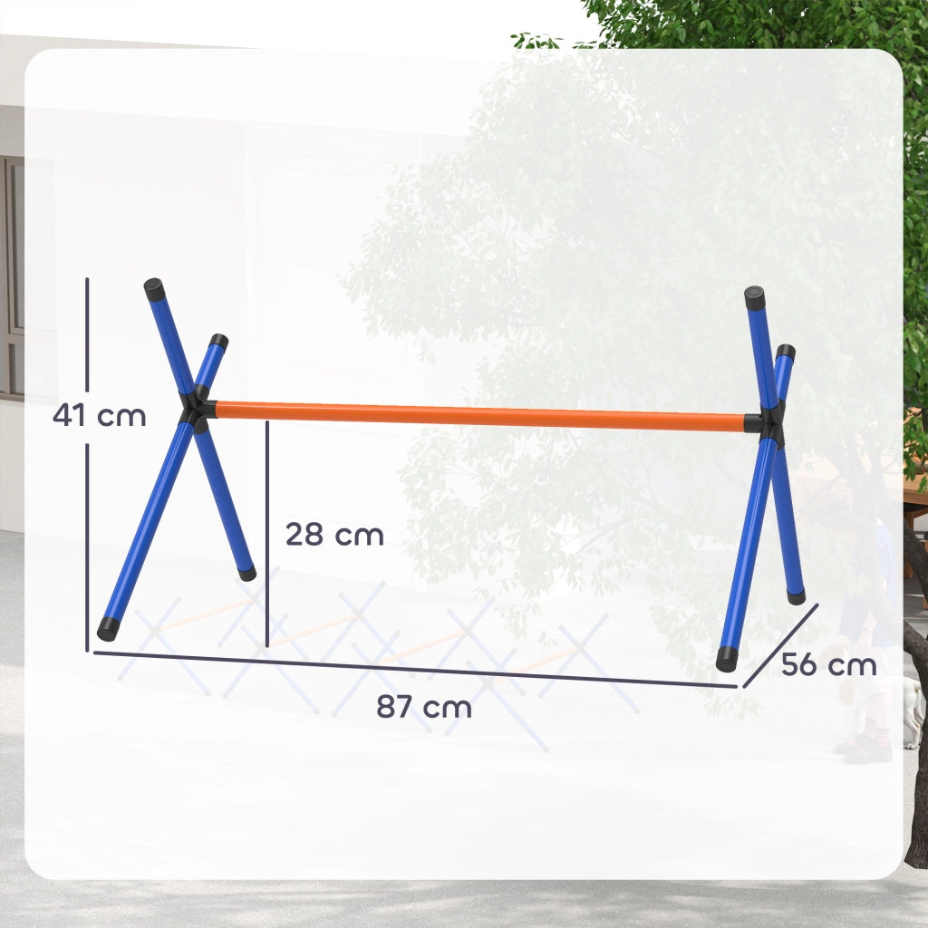 Set Agility per Cani ¨C Xylo ¨C 4 Pezzi con Ostacoli Regolabili e Borsa