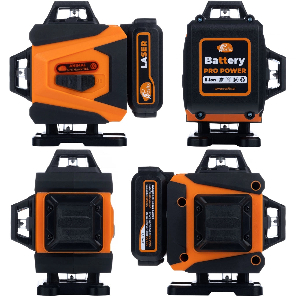 Livella Laser Professionale Animal Pro Hawk RAPH 16L – 16 Linee, IP54, USB-C