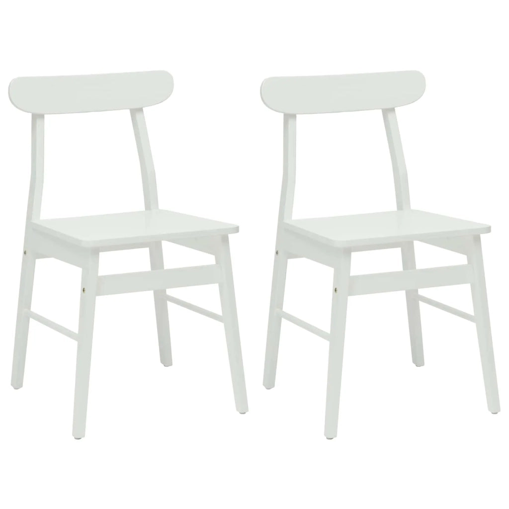 Sedia da pranzo 2 pcs Bianco 43 x 44,5 x 77 cm 42020489