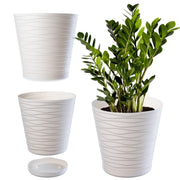 Vaso da fiori KADAX da 13 cm, coprivaso in plastica con supporto.
