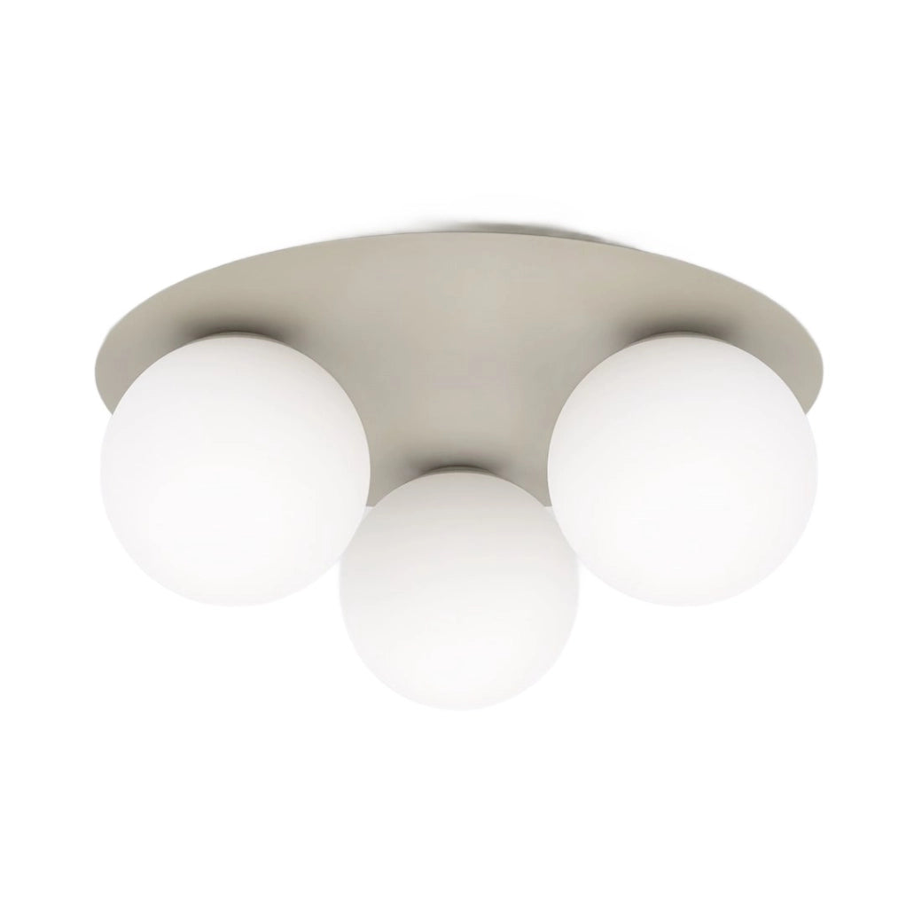 Lampada da soffitto SOLAR 3xE14 vetro beige Emibig