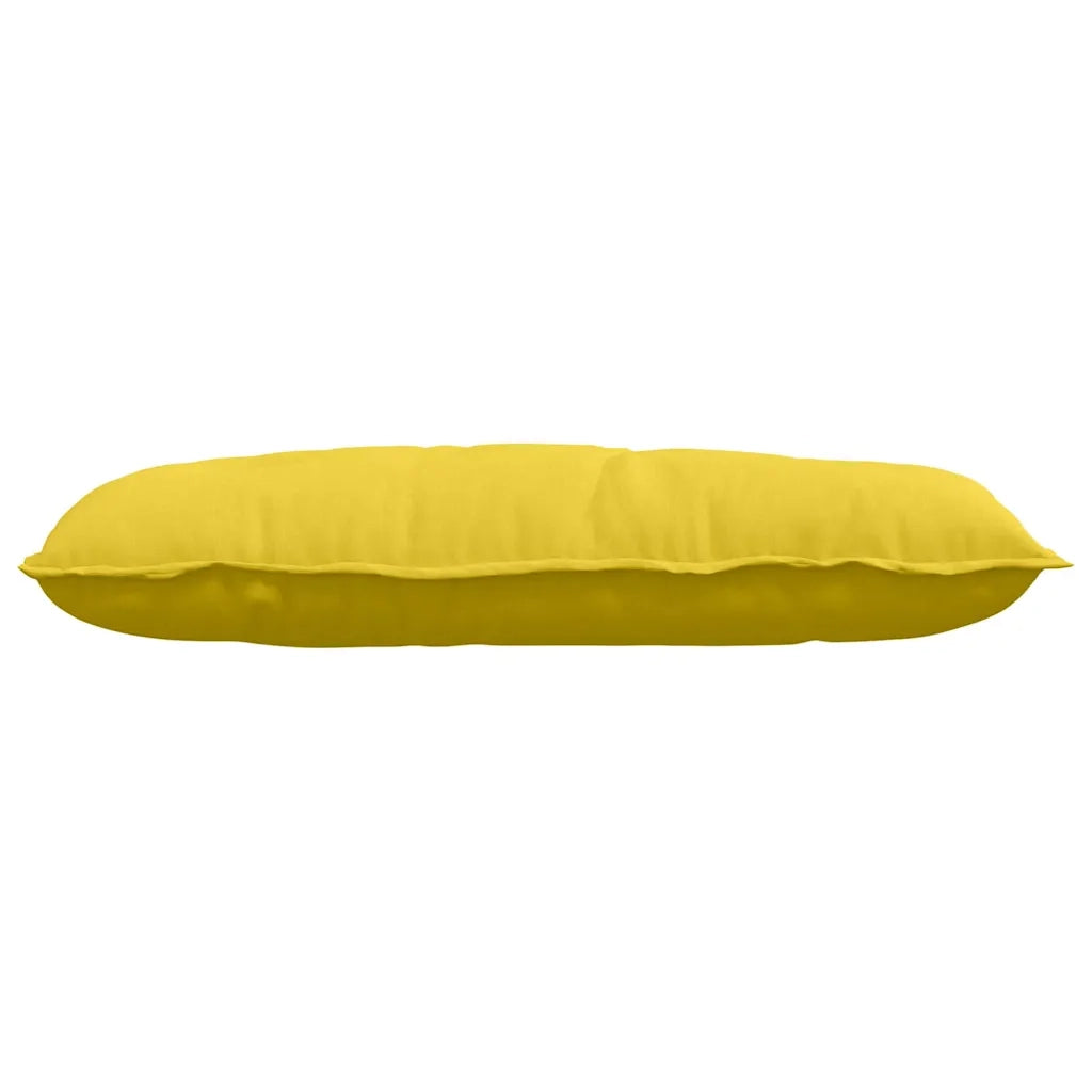 Cuscino per Schiena Giallo Chiaro 100 x 19 x 50 cm Tessuto 42014753
