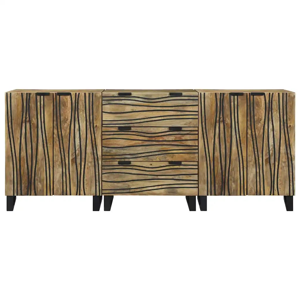 Set di mobili per il bagno 3 pcs Marrone Legno multistrato 3310041