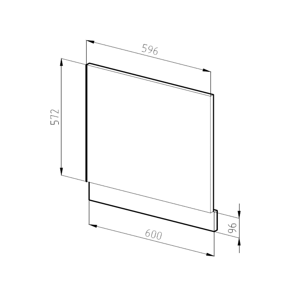 Vicco Pannello frontale Grigio 60 cm , PL Antracite