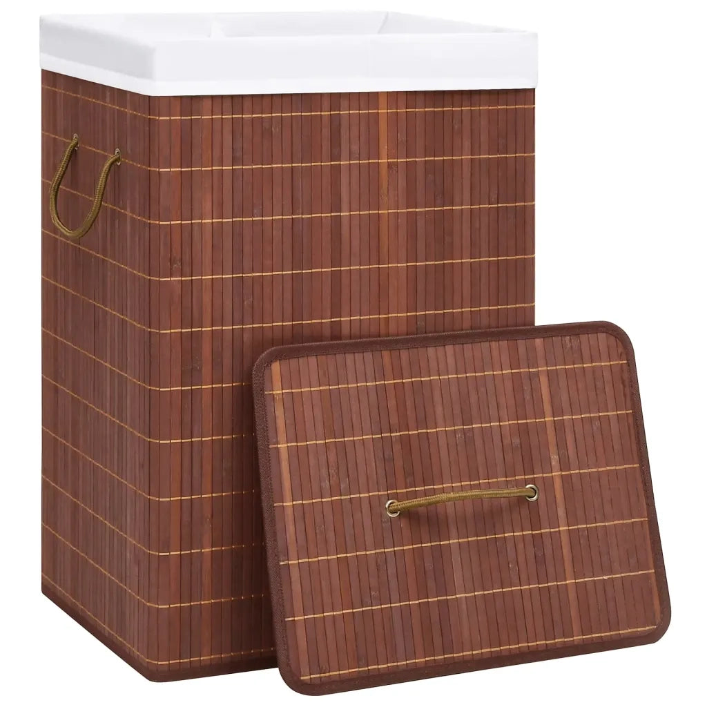 Cesto Portabiancheria in BambÃ¹ Marrone 72 L cod mxl 50083