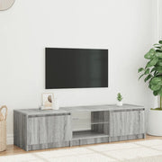 Mobile Porta TV con Luci LED-Mobile per TV-Credenza TV Grigio Sonoma 140x40x36 cm