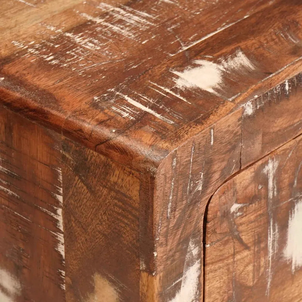 Tavolino Marrone 40 x 32 x 46 cm Legno Recuperato Massello 4104556