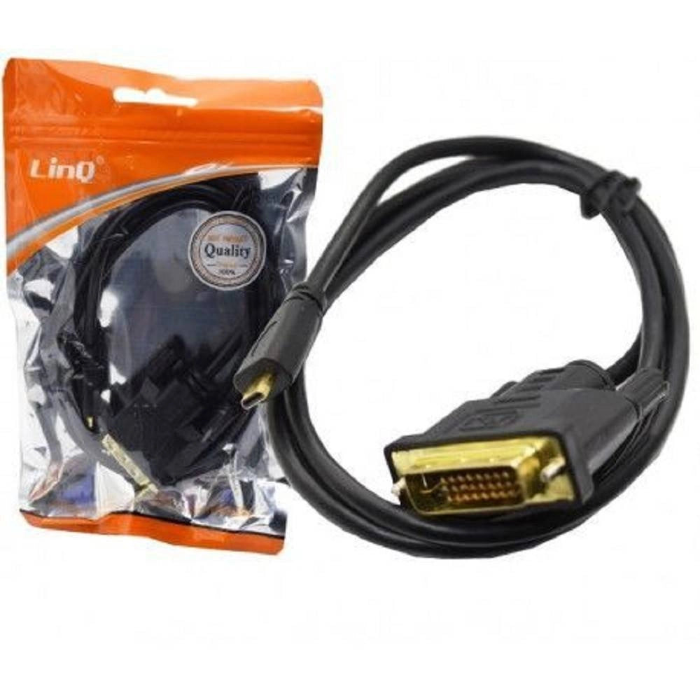 Trade Shop - Cavo Adattatore Conversione Da Micro Hdmi A Dvi-d 24+1 Lunghezza 1,5 Mt Dv-c4526 -