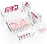 Set di organizzatore con 30 pezzi in 4 misure - Scatole trasparenti per trucchi e altro