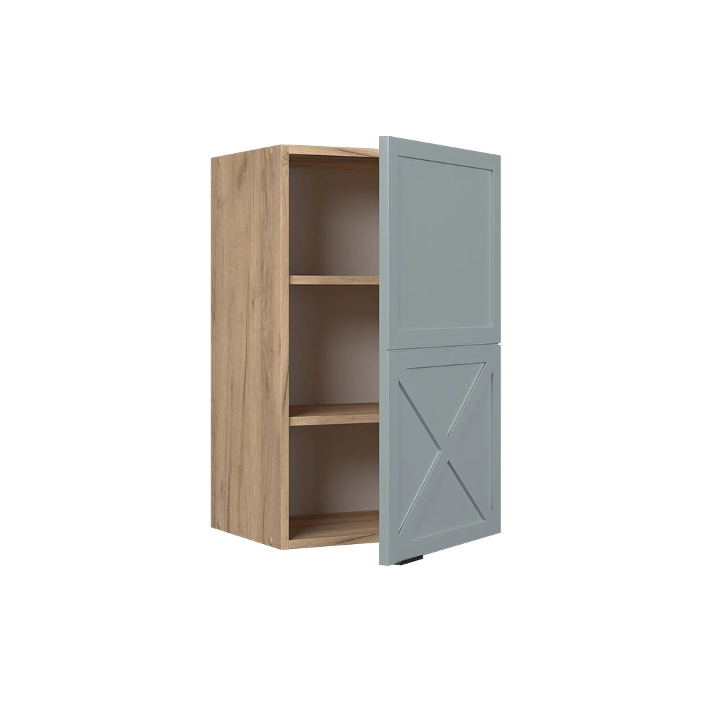 Pensile da cucina Fame-Line Blu-grigio chiaro/Rovere dorato 45 cm Vicco