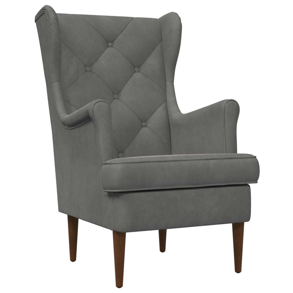 Poltrona | Sedia Relax Grigio Scuro Velluto