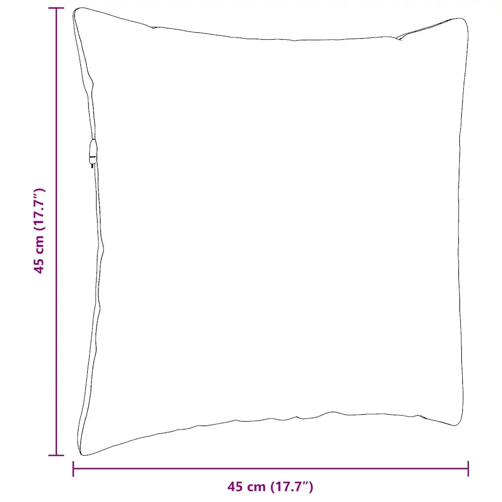 Cuscini da Divano 2 pcs Grigio Verde 45 x 45 cm 42013950