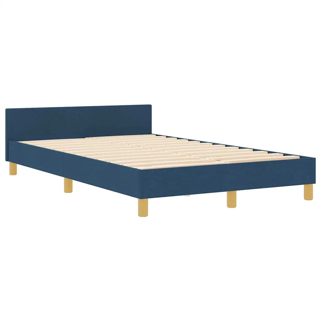 Struttura del letto con testiera Blu 120 x 200 cm Tessuto 3344724