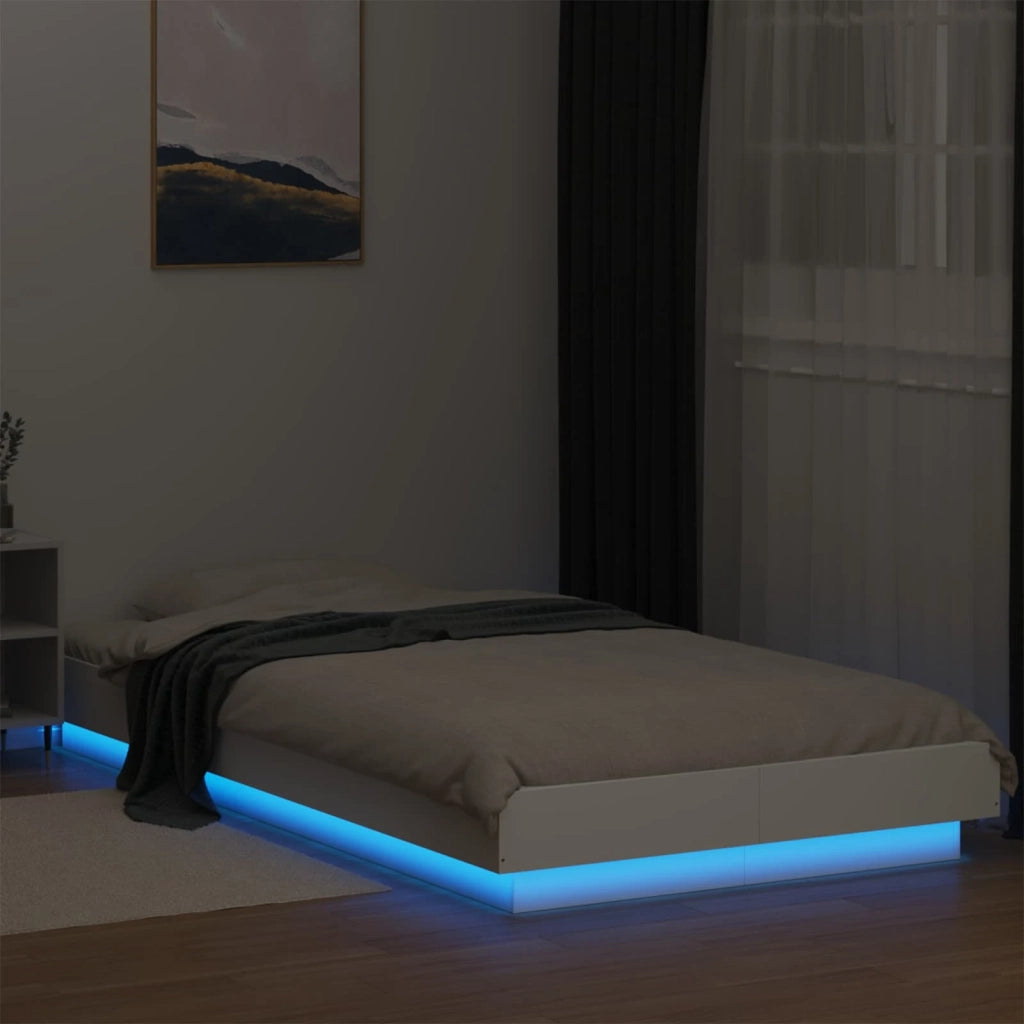 Letto con LED Bianco 80 x 200 cm Legno ingegnerizzato 3429581