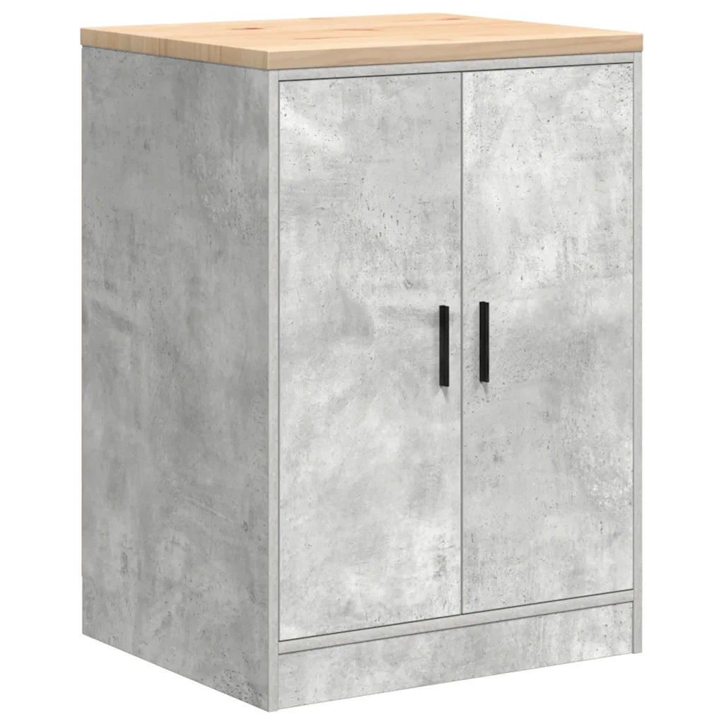 Armadietto da Garage Grigio cemento 60x51x85 cm 860574