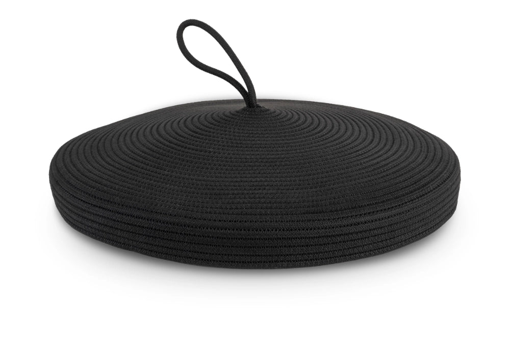 Coperchio per cesto cilindrico prodotto a mano Plam 50cm Colore: Mattone e Marrone