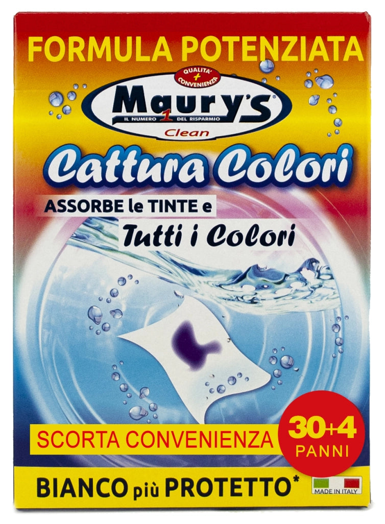MAURY'S CATTURA COLORE PER LAVATRICE 30+4PZ