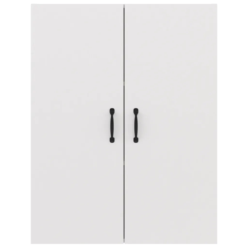 Mobiletto a parete bianco 69,5 x 34 x 90 cm con ampio vano contenitore design moderno in legno bianco 02_0048017