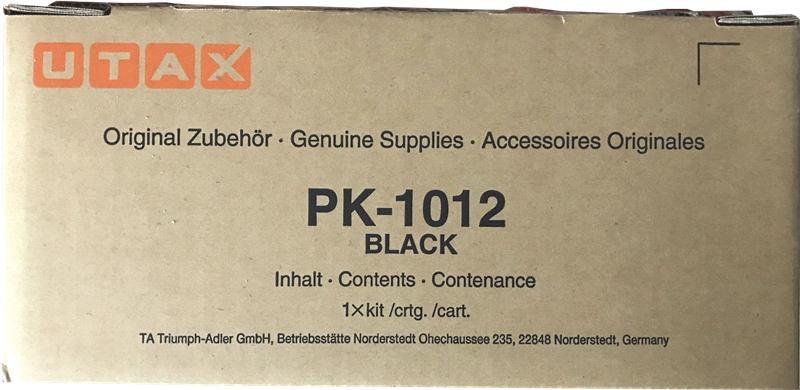ORIGINAL Utax toner nero PK-1012 1T02S50UT0 ~7200 Seiten