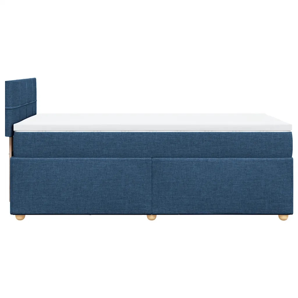 Giroletto a Molle con Materasso Blu 80x200 cm inTessuto