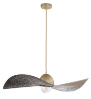 Lampada a sospensione Kapello Ø76 oro/nero E27 Sigma