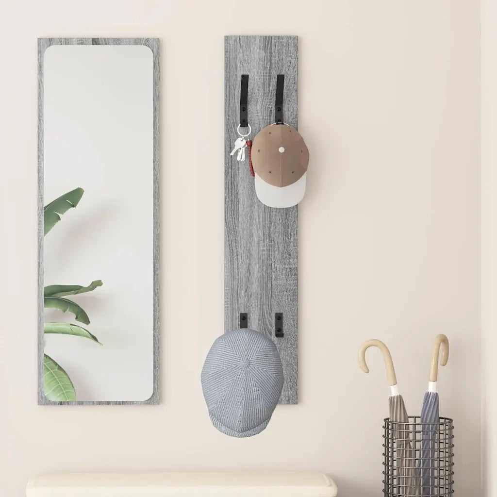 Appendiabiti a muro Grigio Sonoma 20 x 1,5 x 100 cm CFW8572043