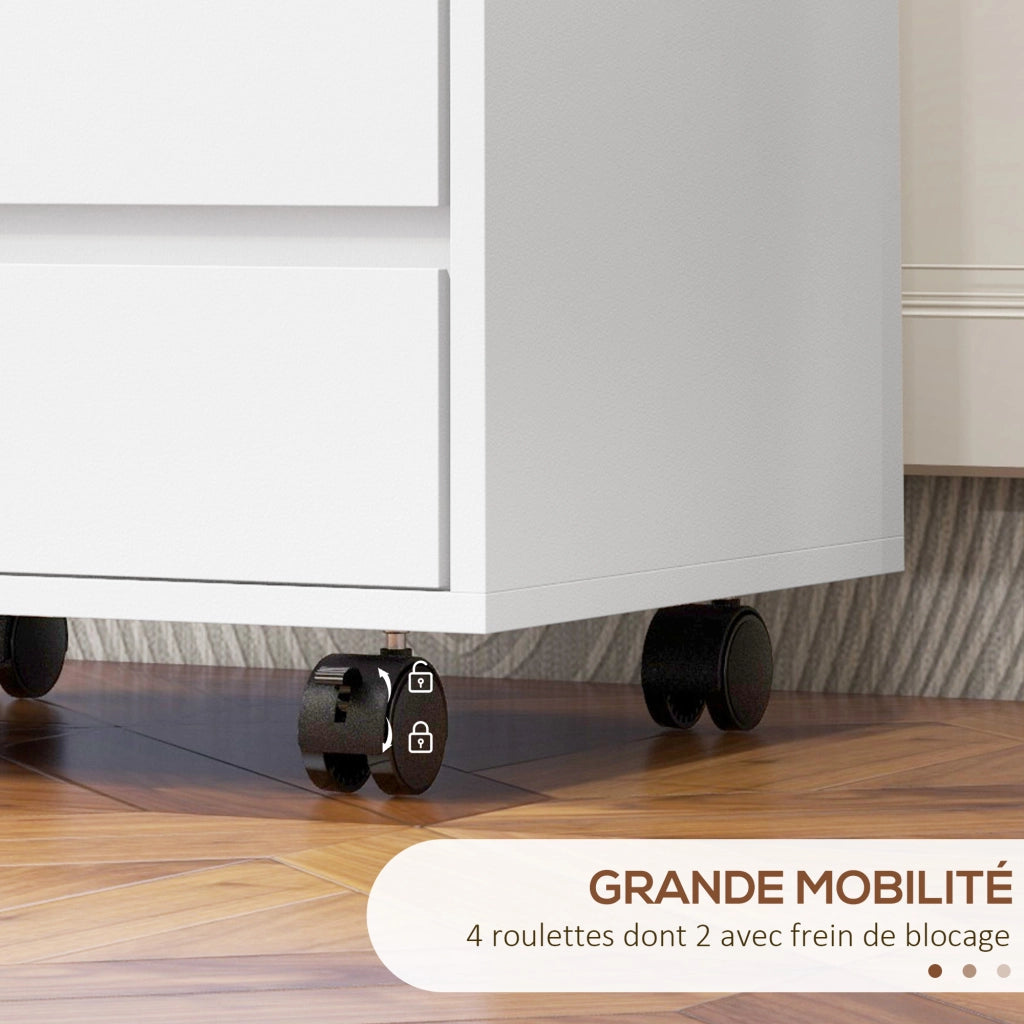 Scrivania con cassetti ¨C Minimal ¨C bianco 80x50x75 cm