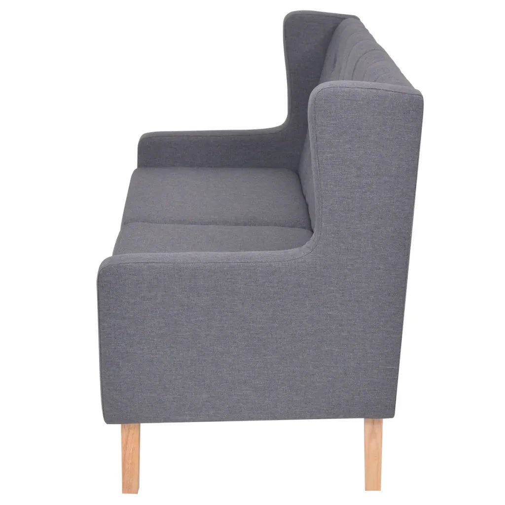 Divano | Divano da soggiorno | Sofa a 2 Posti in Tessuto Grigio
